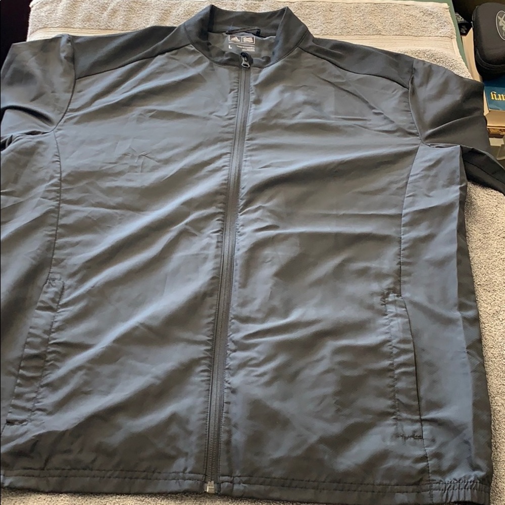 Adidas golf club wind jacket windbreaker L